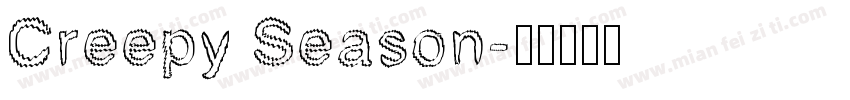 Creepy Season字体转换